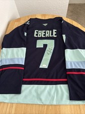 Jordan Eberle Seattle Kraken Autographed Jersey JSA Certified