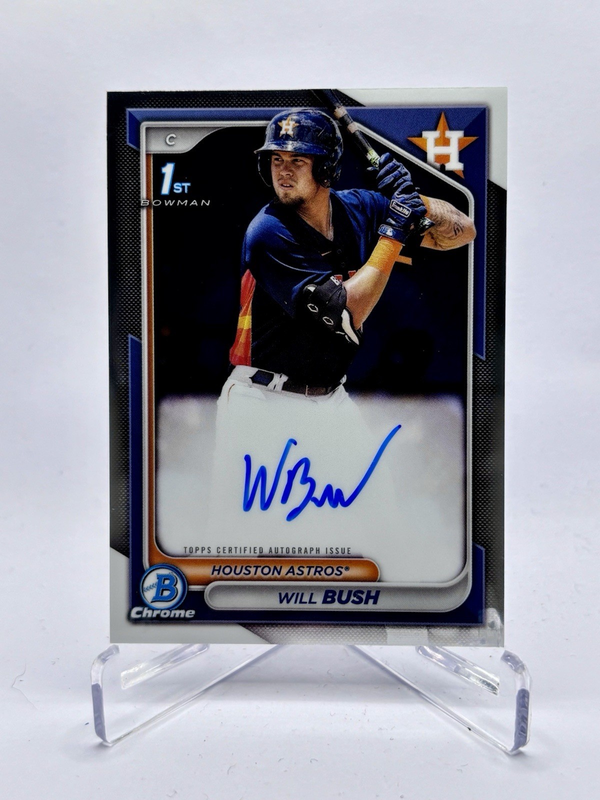 2024 Bowman Chrome Will Bush 1st Prospect Auto #CPA-WB Houston Astros