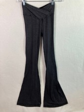 Offline by Aerie Real Me High Rise Flare Pants Women's Size S Black