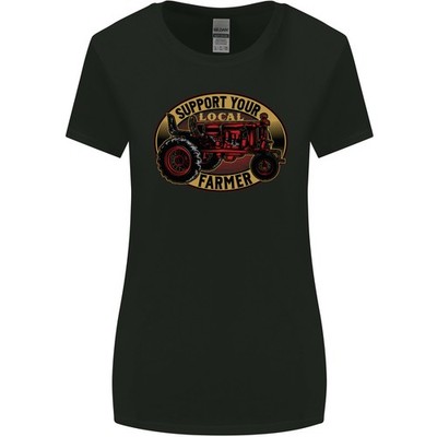 Farming Support Your Local Farmer Damen T-Shirt Mit Weiter Passform