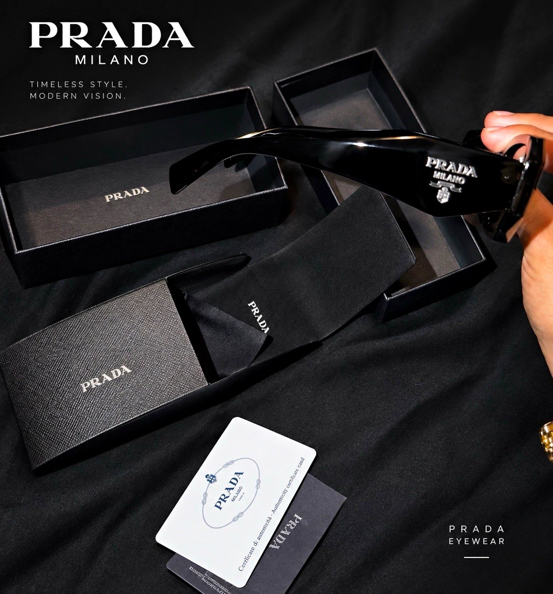 PRADA Black Sunglasses for Men for sale | eBay