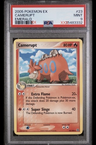 Camerupt ex graded PSA 9 for sale on eBay