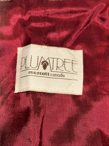 Vintage Pflaumenbaum 3/4 Blazer Jacke Wollmischung Burgund Langarm EUC (A25) - Bild 4 von 9