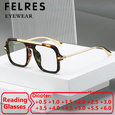 New Anti Blue Light Reading Glasses For Men Women Clear Lens Presbyopic Glasses