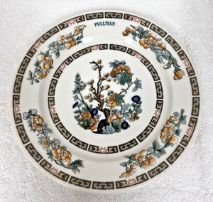 Vintage Pullman Railroad Indian Tree Floral Pattern Lunch Salad Plate 7 1/2"