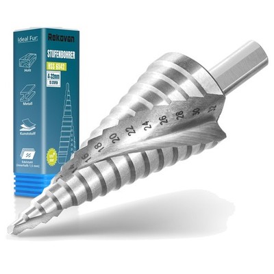Step Drill, [Professional HSS | Diameter 4-32 mm], Taper Drill for Metal, Sta...