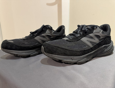 New Balance 990v6 Made in USA U990BB6 Triple Black Sneaker size 13