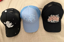 Lot of 3 Unisex Trucker Hats Mesh Back Graphi...