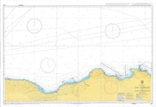 Carte papier carte Admiralty 252 Cap Corbelin Cap Takouch Méditerranée Algérie