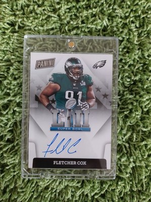 Fletcher Cox Philadelphia Eagles Super Bowl Auto Panini 2022