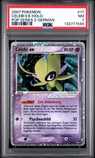 2007 POKEMON | CELEBI EX HOLO 17/17 | DE | POP SERIES 2 | PSA 7 NM