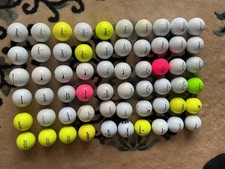 60 Golfbälle - AAAA - 40 Cent pro Ball- teils mit Logo - voller Glanz