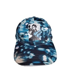 Demon Slayer Tanjiro Baseball Cap Anime Manga Tie Dye Blue Hidden Pony Tail