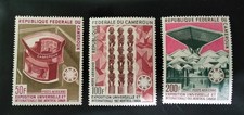 TIMBRE CAMEROUN EXPOSITION POSTE AÉRIENNE PA N°103/105 NEUF ** LUXE  MNH 1967
