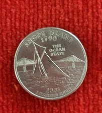 2001 Rhode Island State Quarter Excellent