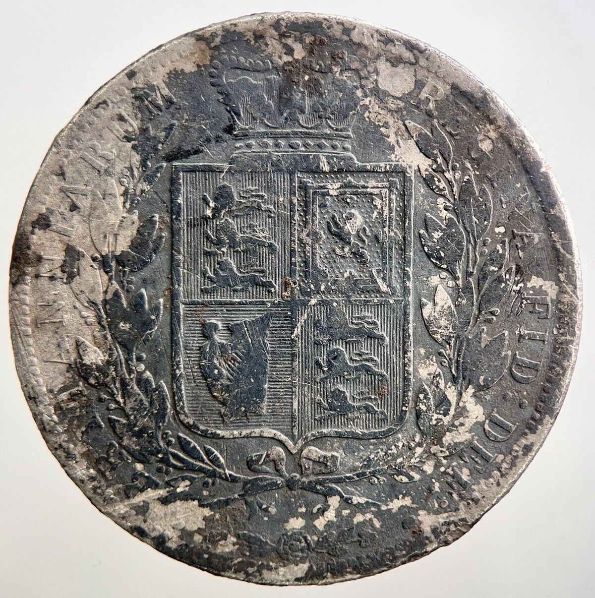 1885 Victoria Half-Crown Silver Coin | Fair Grade | a2705