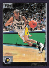 2000-01 Topps Reggie Miller basketball card #33 Indiana Pacers HOF