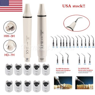 Dental Ultrasonic Piezo Scaler Handpiece for Cavitron EMS WOODPECKER / 5*Tips