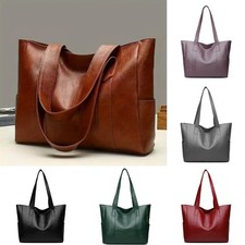 Women Designer Leather Shoulder Bag Large Capacity Ladies Handbag Hobo Tote UK