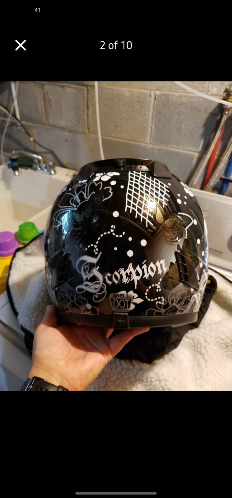 Scorpian EXO 400 Motorcycle Helmet Ladies XL