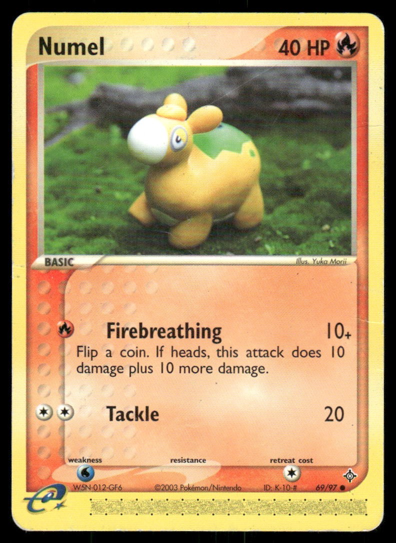 2003 Pokemon Numel Common Dragon 69/97 DMG