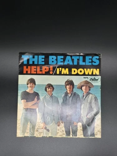 The Beatles : Help/ I’m Down Vinyl  45 Capitol 5476 1965 VG/VG+