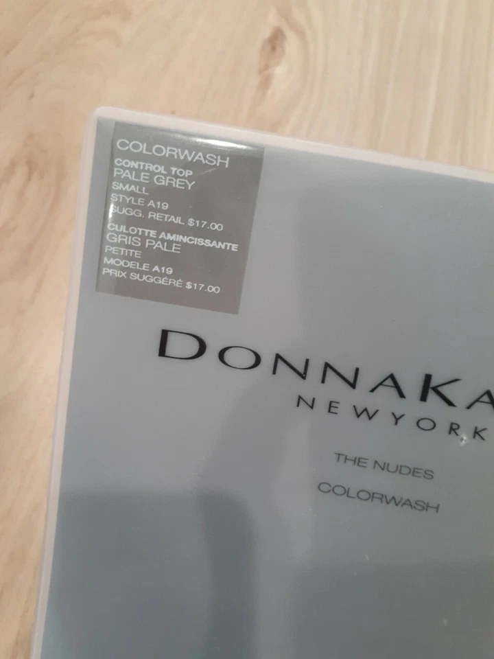 NUEVO DE LOTE DONNA KARAN THE NUDES PANTIMEDIAS COLORWASH CONTROL TOP GRIS PÁLIDO PEQUEÑO NUEVO CON ETIQUETAS Foto 3 de 4