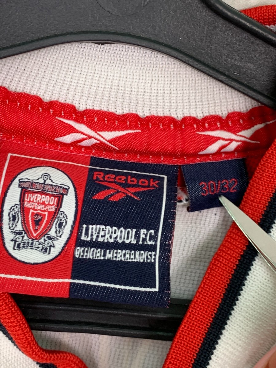 LIVERPOOL 1998 2000 AWAY FOOTBALL SHIRT #10 OWEN REEBOK 13-14
