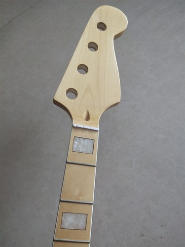 4 string 24 fret JAZZ BASS Maple guitar neck part replace block inlay ...