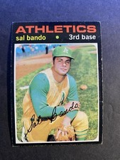 1971 Topps Baseball Oakland Athletics Sal Bando Card #285 (a)