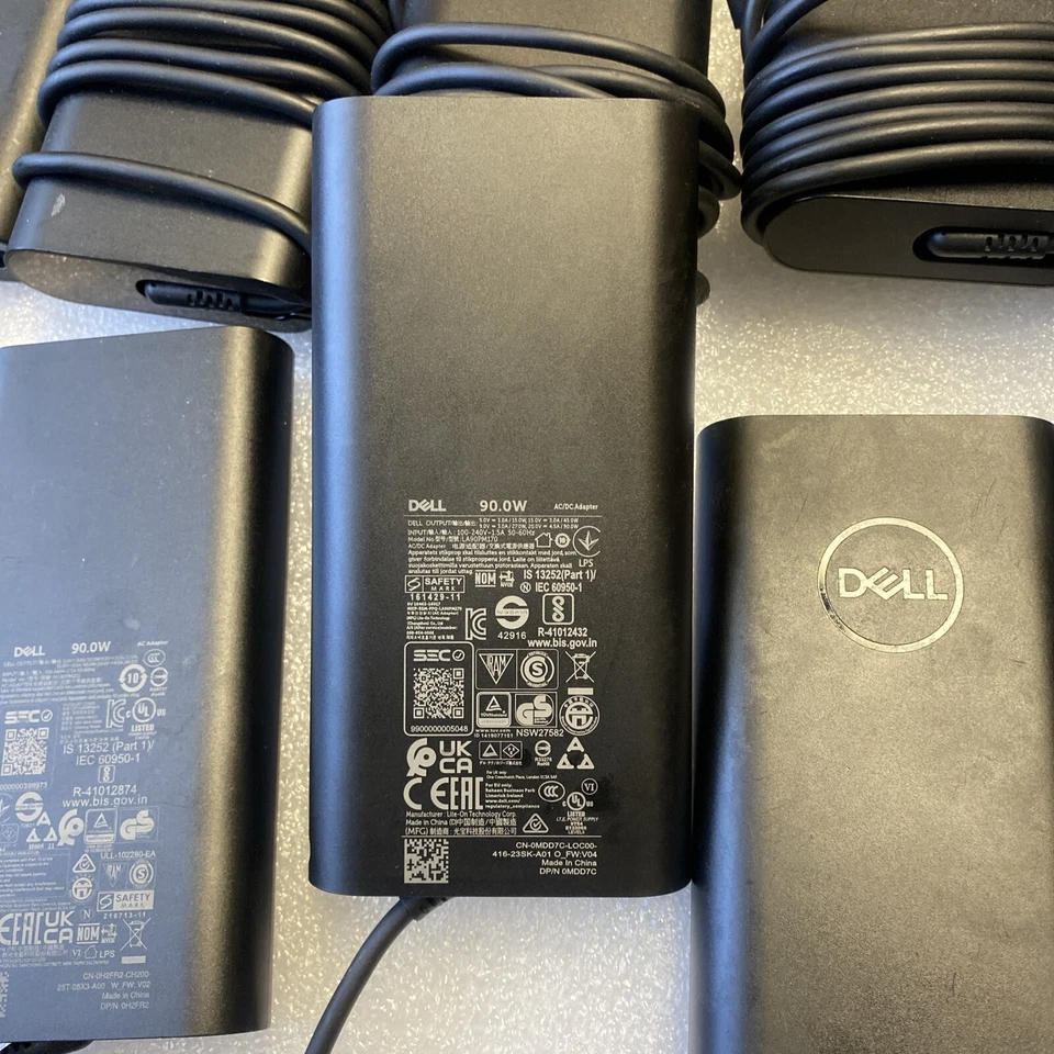 Lot 10x OEM Original Dell 90W Type-C DA90PM170 LA90PM170 Charger With Power Cabl - Image 2 of 4