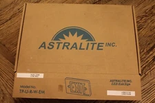 Astralite Exit Sign With Video Camera for CCTV 2 Color Cameras