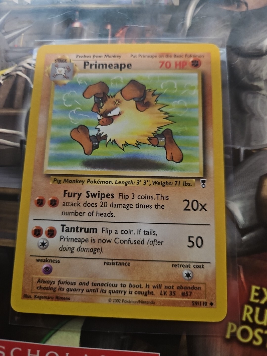 Pokémon TCG Primeape Legendary Collection 59/110 Regular Uncommon