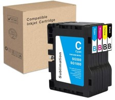INK SG500 SG1000 Sublimation Cartridge Compatible for Sawgrass Virtuoso SG50...