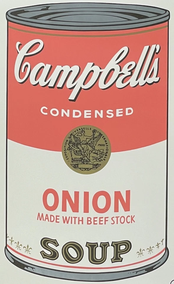 ANDY WARHOL * Campbells Onion Soup * 57 x 38*signed lithograph *limited # xx/100 - Bild 2 von 4