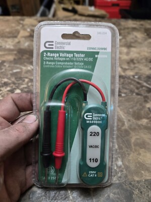 Commercial Electric - 2 range voltage tester 110-220-Volt (345224)