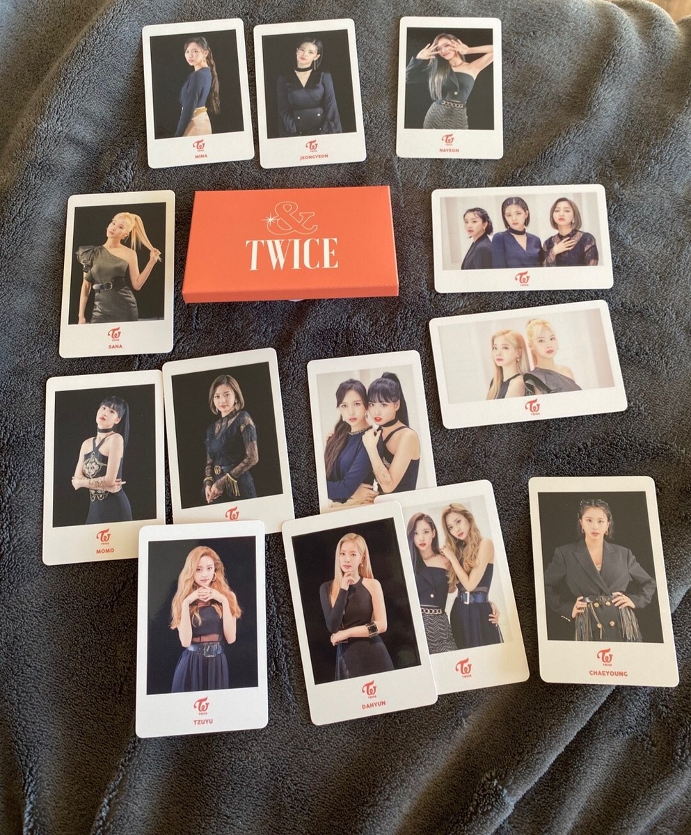 アイドル TWICE polaroid My completed OT9 Japanese Polaroid sets. Only have 10 done so far