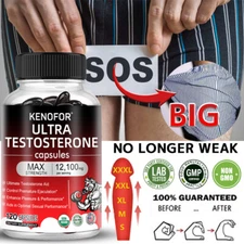 Natural Testosteron Booster Increases Energy,Improves Muscle Strength and Growth
