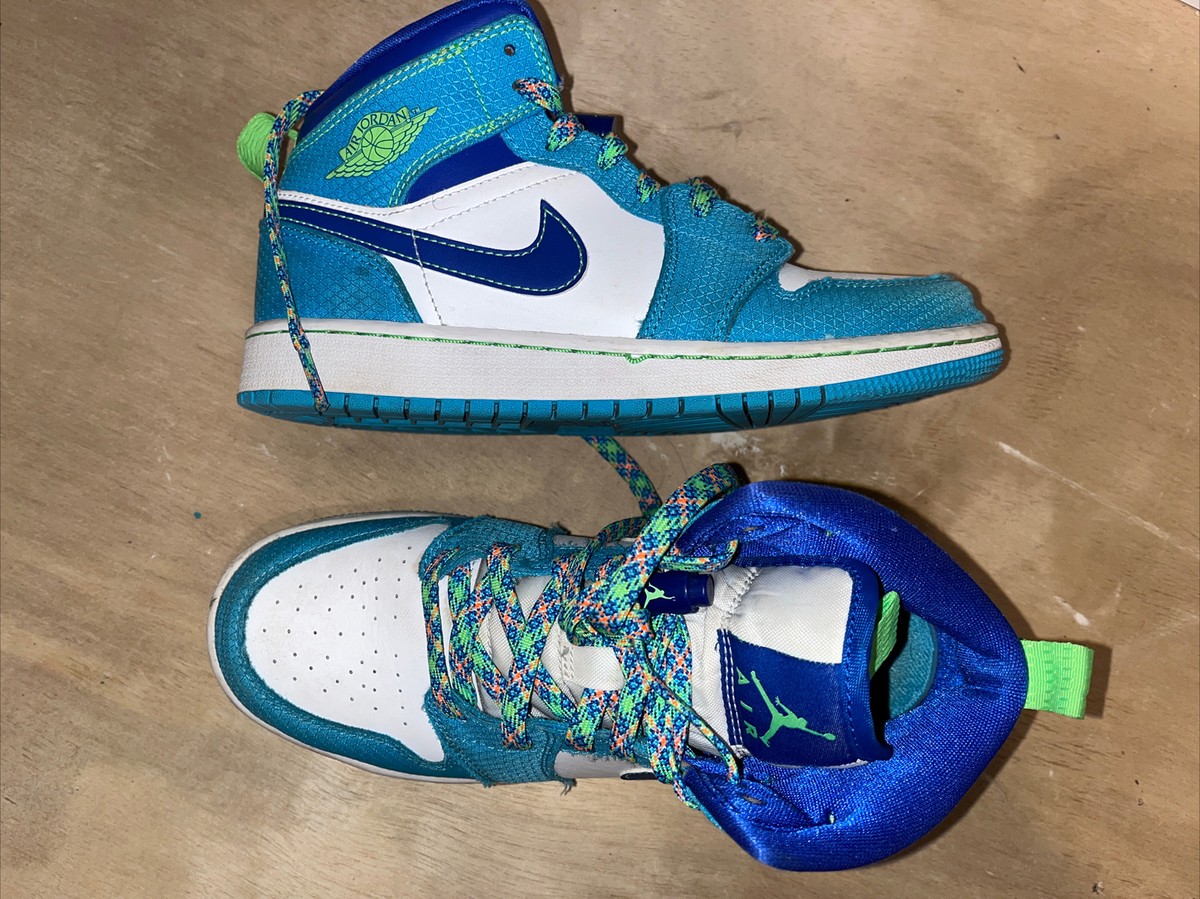 Nike air jordan sprite US shoe size Teal, Neon Green, Blue