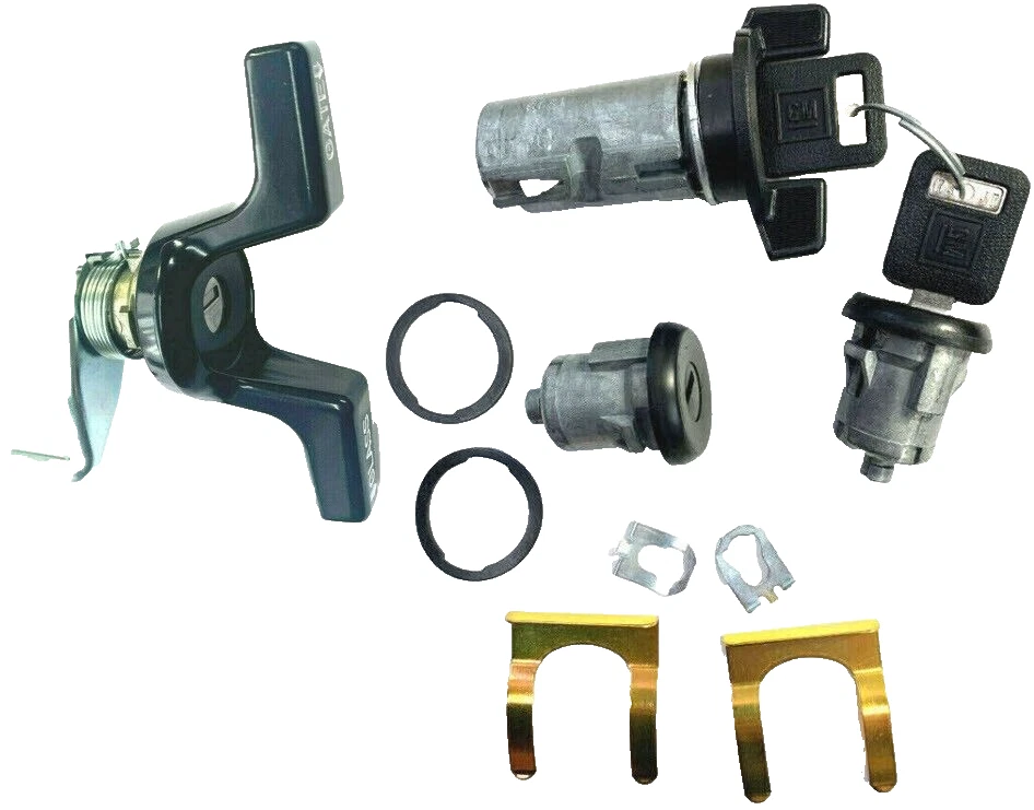 S10 Blazer S15 Jimmy 83-94 Ignition/Doors Cylinders & Rear Lock Set 2 GM Keys - Image 3 of 4