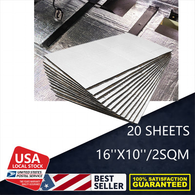 Universal 16''X10'' Sound Deadener Insulation Mat For 2000-2004 Ford Focus 10pcs
