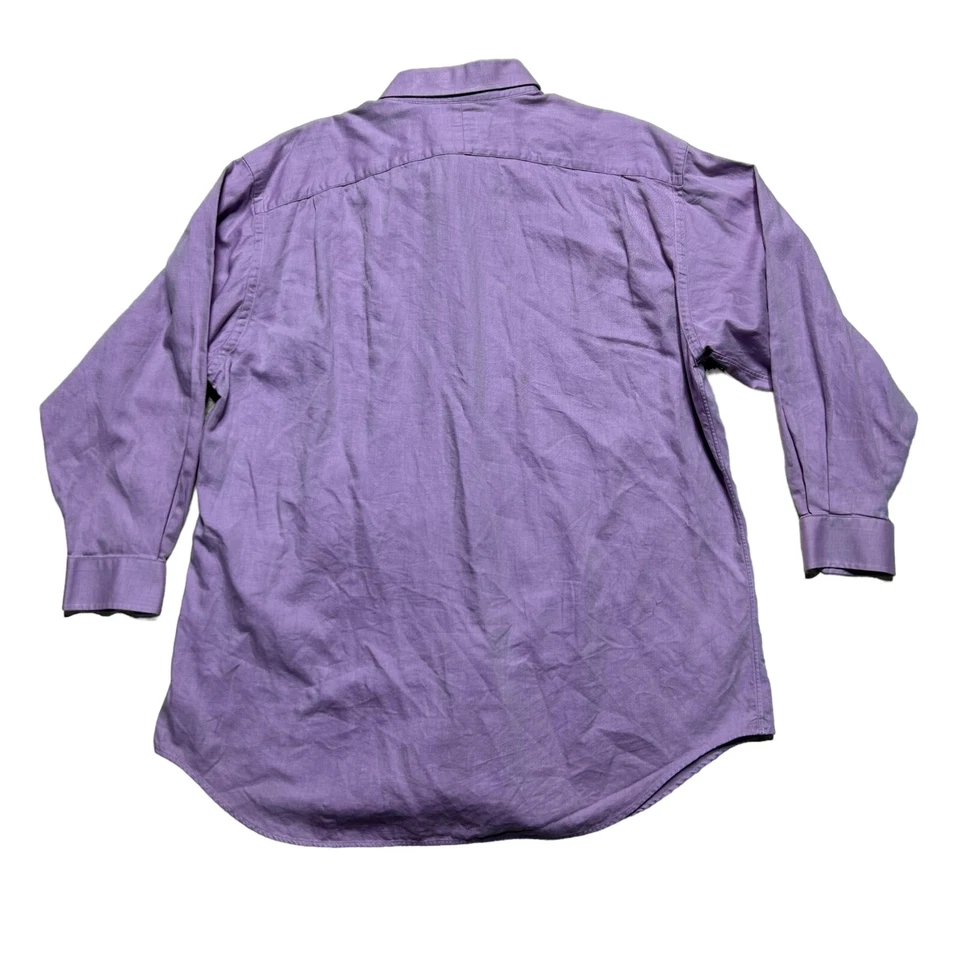 Daniel Cremieux Shirt Mens Size 17 Richard Fit Lavender Button Up Long Sleeve - Image 3 of 4