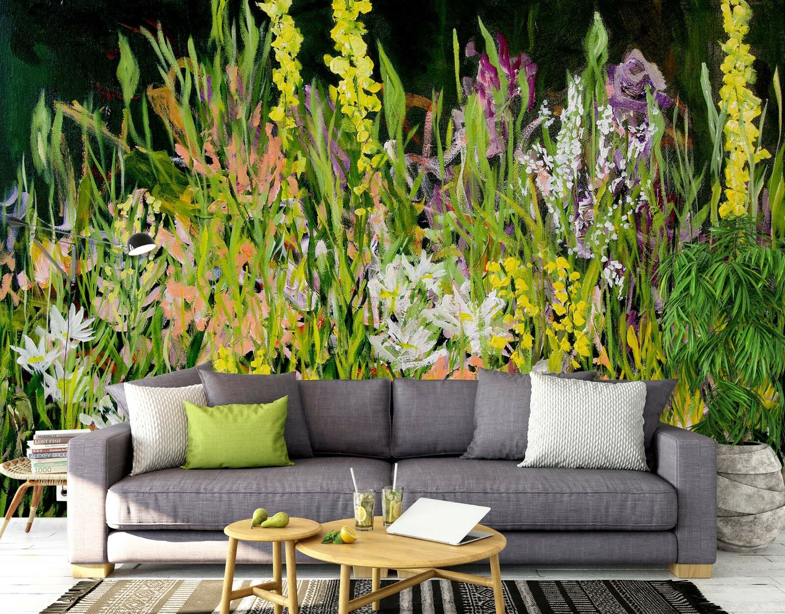 3D Yellow White Petals O611 Wallpaper Wall Mural Self-adhesive Allan P Fay