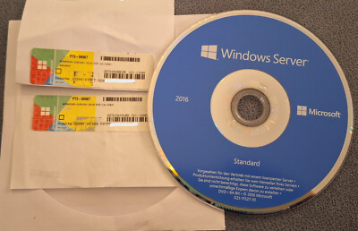 2 x Microsoft Windows Server 2016 Standard - 64-Bit -Deutsch