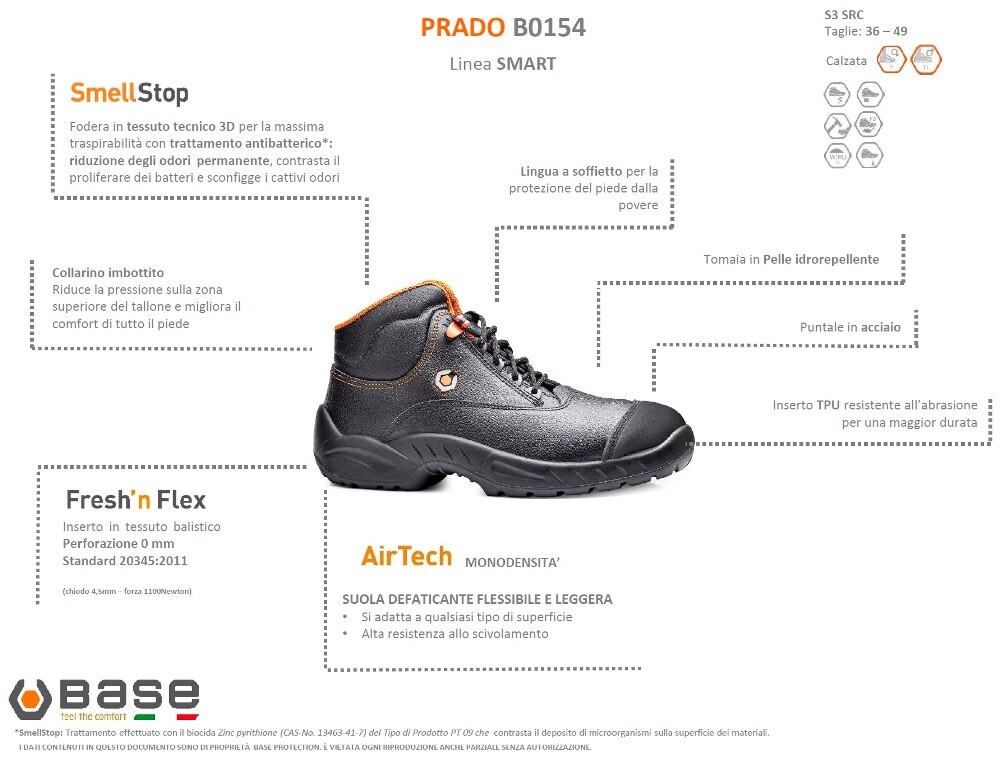 Scarpe antinfortunistiche BASE TULUM S1PS ESD FO SR