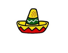 patch ecusson brode applique backpack blouson chapeau mexicain couture sombrero