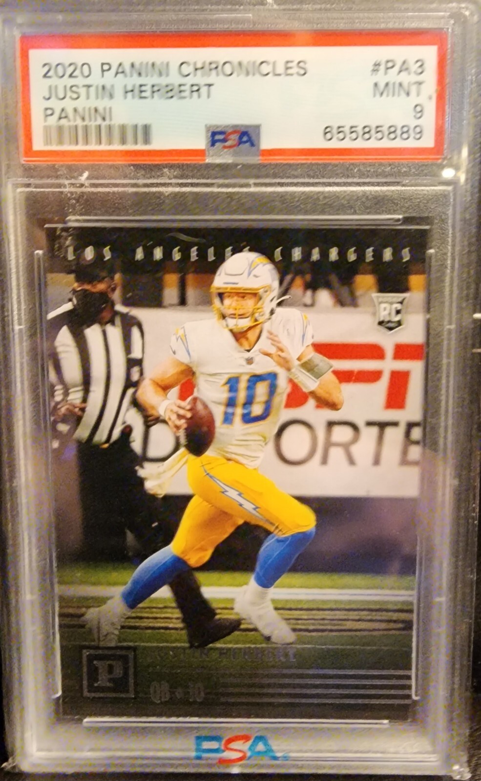 JUSTIN HERBERT 2020 Chronicles #PA3 PSA 9 MINT