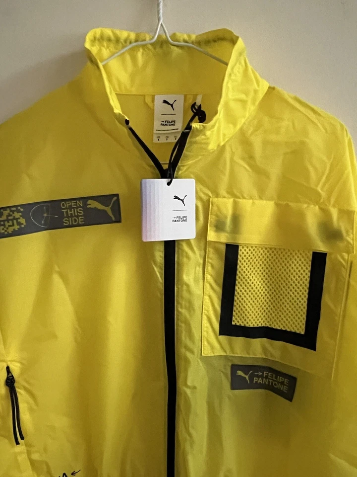 Puma x Felipe Pantone Women’s Yellow - Activewear Jacket - Size S - Image 3 of 4