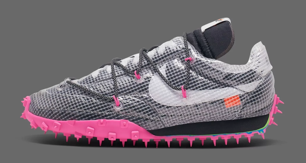 Size 12 - Off-White x Nike Waffle Racer Fuchsia W for sale online