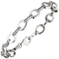 "Jobo \"52445\" Armband 925 Sterling Silber 70 Zirkonia 19 Cm Silberarmband"